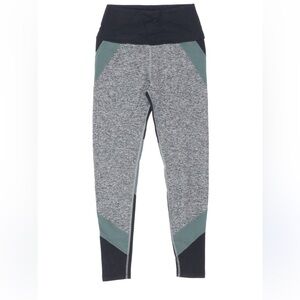 Beyond Yoga Color Block High‎ Waist Leggings Black Grey Green Size S